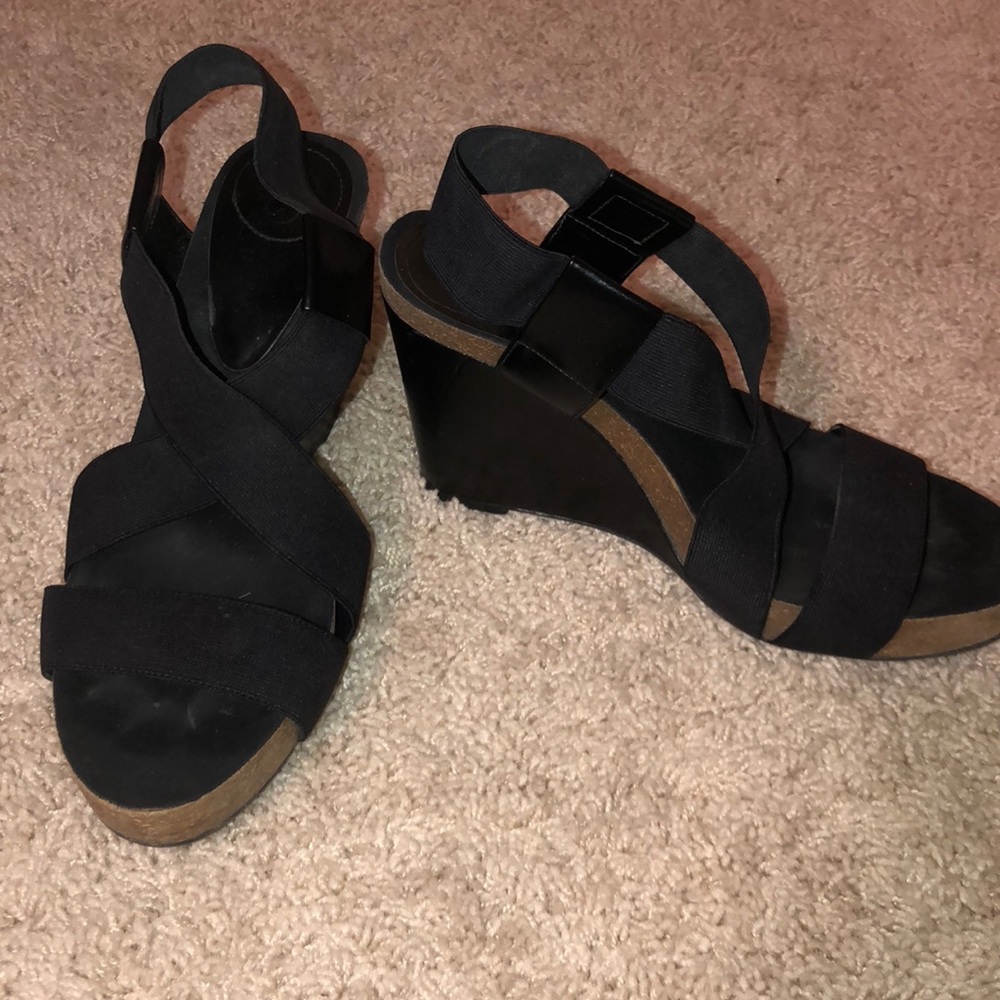 💋 Black GENERATION Wedges / High Heels